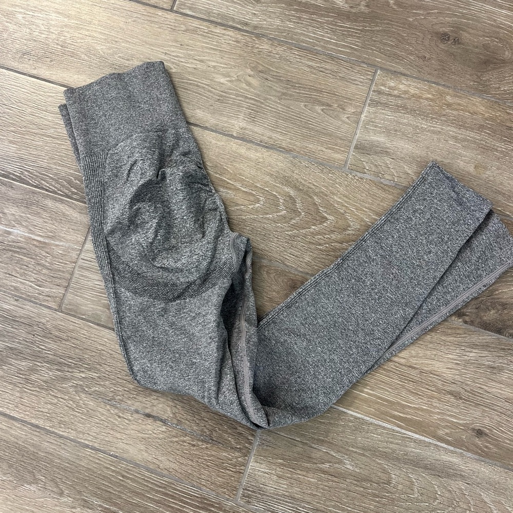 Cinched Gray Leggings